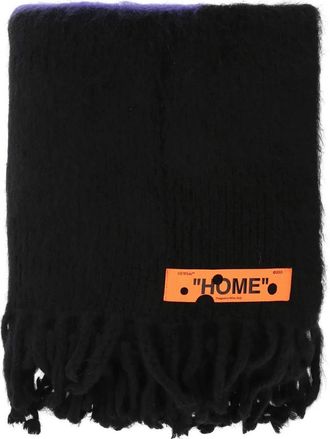 Off-white Gradient Deken Sjaal - unisex - Wintersjaals - Zwart - ONE Size - Wol - Accessoires