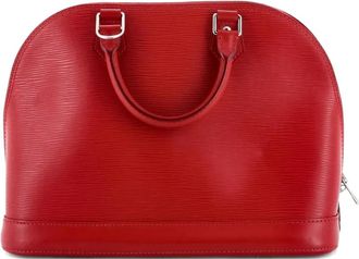 Louis Vuitton Borsa a mano Alma PM in pelle &Eacute;pi con tracolla - Rosso