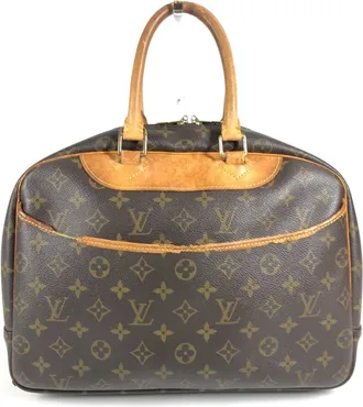 Louis Vuitton Brown Monogram Canvas Boston Bag Handbag Tote Bag (Pre-Owned)