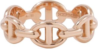 Herm&egrave;s Pink Gold Pink Gold (18K) Band Ring (Pre-Owned)