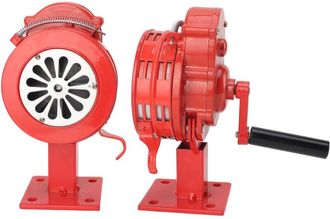 OEM Sirena De Manivela De Aleaci&oacute;n De Aluminio De 110 Db, Alarma Potente, Para Ataques A&eacute;reos, Tornados, Sirenas, Bocinas, Alarma De Emergencia, Roja