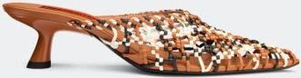 Simon Miller Knotted Gala Mule Kitten Heel in Chestnut Multi at Nordstrom, Size 35