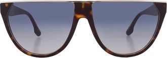 Victoria Beckham Brown Browline Ladies Sunglasses VB682S 234 61