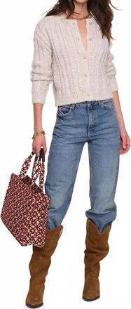 Heartloom Lottie Cable Stitch Cardigan In White