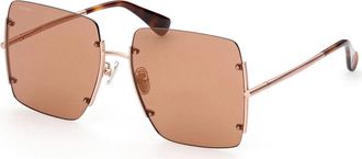 Max Mara MM0002-H 29G Womens Sunglasses Gold Size 60