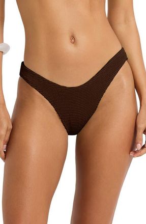 Bond-Eye BOUND by Bond-Eye Sign Bikini Bottoms in Carob at Nordstrom
