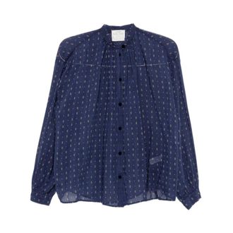 Forte_Forte Dames, Blouses & Shirts, Blauw, Maat: S