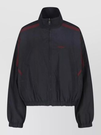 Balenciaga coat high collar elasticated cuffs side pockets