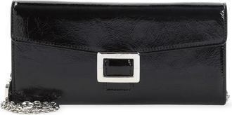 Roger Vivier Zwarte Clutch Tas Aw 25 - Dames - Portefeuilles - Zwart - ONE Size - Leer - Accessoires