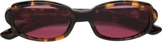Retro Superfuture Sunglasses, unisex, Brown, Size: 54 MM Esatto Sunglasses
