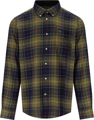 Barbour Fortrose Tartan Green Blue Shirt