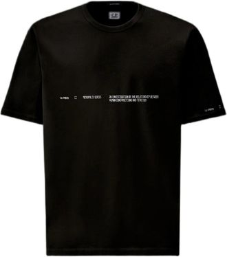 C.P. Company Logo T-shirt - Heren - T-shirts - Zwart - S - Katoen - Tops