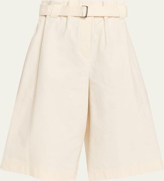 Brunello Cucinelli Belted Wide-Leg Bermuda Shorts