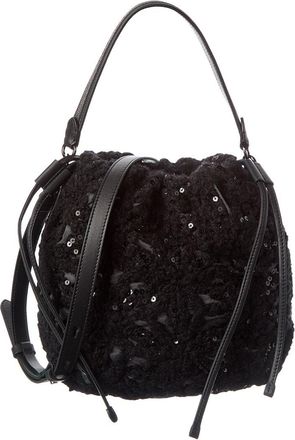 Brunello Cucinelli Wool & Leather Shoulder Bag