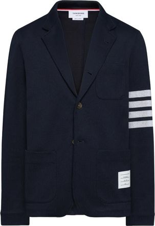 Thom Browne Blazer con dettaglio a 4 righe - Blu