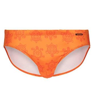 Bruno Banani Herren Sea Turtle Mini Badehose, Neonorange Print, M