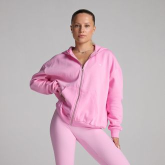 MyProtein Sudadera con capucha y cremallera Basics para mujer de MP - Rosa cosmos - XL