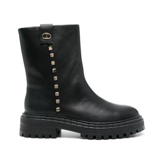 Twinset Stylish Shoes for Women - female - Twinset - Ankle Boots - Black - 3 UK - Shoes