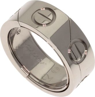 Cartier Silver White Gold (18K) Band Ring (Pre-Owned)