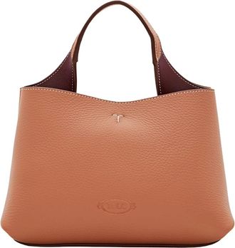 Tod's Tassen, Dames, Bruin, ONE Size, Leer, Micro Handtas