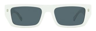 Dsquared2 Low-Profile Rectangle Sunglasses - White