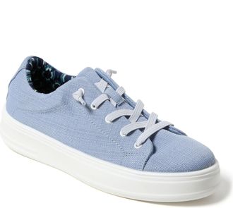 Dearfoams Womens Mabel Woven Slip On Sneaker