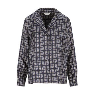 Max Mara Semi-fitted Printed Silk Shirt