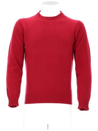 Kangra Cashmere Red Cashmere Knit Sweater