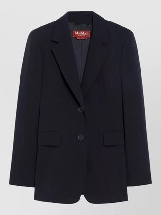 Max Mara tailored jacket linz notched lapels buttons