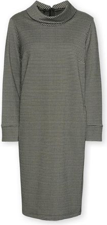 Elena Miro Vichy jacquard jurk - Dames - Casual kleedjes - Veelkleurig - M - Polyester - Kleedjes