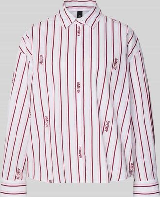 Marc Cain Hemdbluse mit verdeckter Knopfleiste in Weiss, Gr&ouml;&szlig;e 34