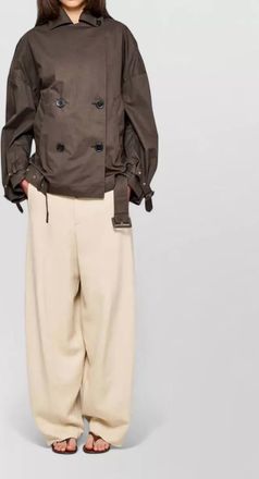 OOF Wear cotton double-breasted coat