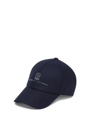 Brunello Cucinelli Baseball cap with embroidery in Navy Blue at Nordstrom, Size Xx-Large