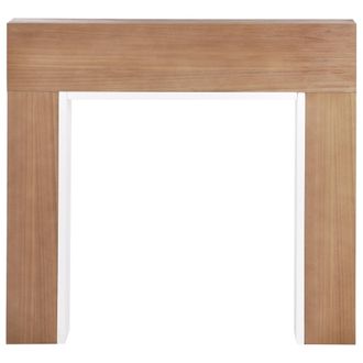 Beliani Beliani - Marco Para Chimenea De Imitaci&oacute;n Mdf Decoraci&oacute;n Sala De Estar Madera Clara Boyanup