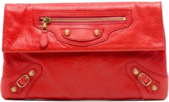 Balenciaga Pre-owned Balenciaga Lambskin Motocross Giant 12 Envelope Clutch Ladies K9M8AOIIWBLOAY8G