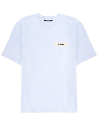 Jacquemus Crew Neck Patch Text Detail T-Shirt