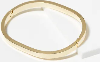 Simons Womens Minimalist oval bangle