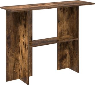 vidaXL Mesa Consola Roble Ahumado 100 X 30 X 75 Cm Vidaxl