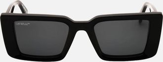 Off-white Womens Off-White Savannah Black Rectangle Frame Sunglasses - Size: ONE size