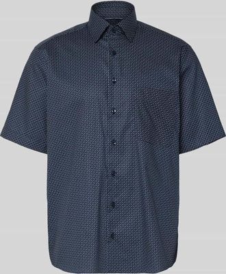 Eterna Comfort Fit Business Hemd mit Kentkragen in Marine, Gr&ouml;&szlig;e 40