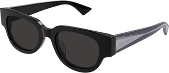 Bottega Veneta Zonnebril - Dames - Zonnebrillen - Zwart - 52 MM - Accessoires