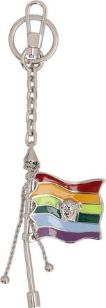 Versace Metalen Sleutelhanger en Karabijnhaak - Dames - Sleutelhangers & Tashangers - Grijs - ONE Size - Accessoires