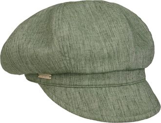 Seeberger Light Summer Newsboy Cap Women - Baker boy hat Peaked caps with Peak Spring-Summer - One Size Green