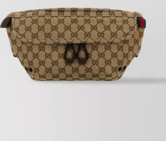 Gucci gg fabric belt bag with monogram pattern