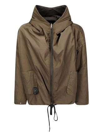 Kimo no-rain hooded jacket - women - Polyester - M - Green