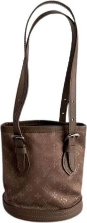 Louis Vuitton Pre-owned Bucket Bags, female, Beige, Size: ONE SIZE Pre-owned Vintage Bucket Bag