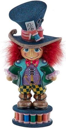 Disney Decorazione Statua Schiaccianoci Il Cappelaio Matto Hollywood Nutcrackers 33 cm
