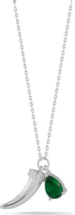 Sphera Milano Horn Charm Necklace in Silver at Nordstrom Rack