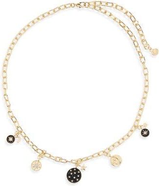 BaubleBar Estelle Celestial Charm Necklace in Black at Nordstrom Rack