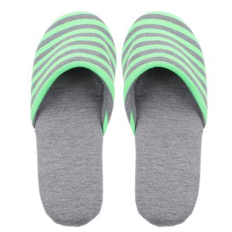 Kesyoo Foldable Travel Slippers for Women Green Lightweight Non-Slip Cotton Fabric Portable for Hotel Spa and Home Use